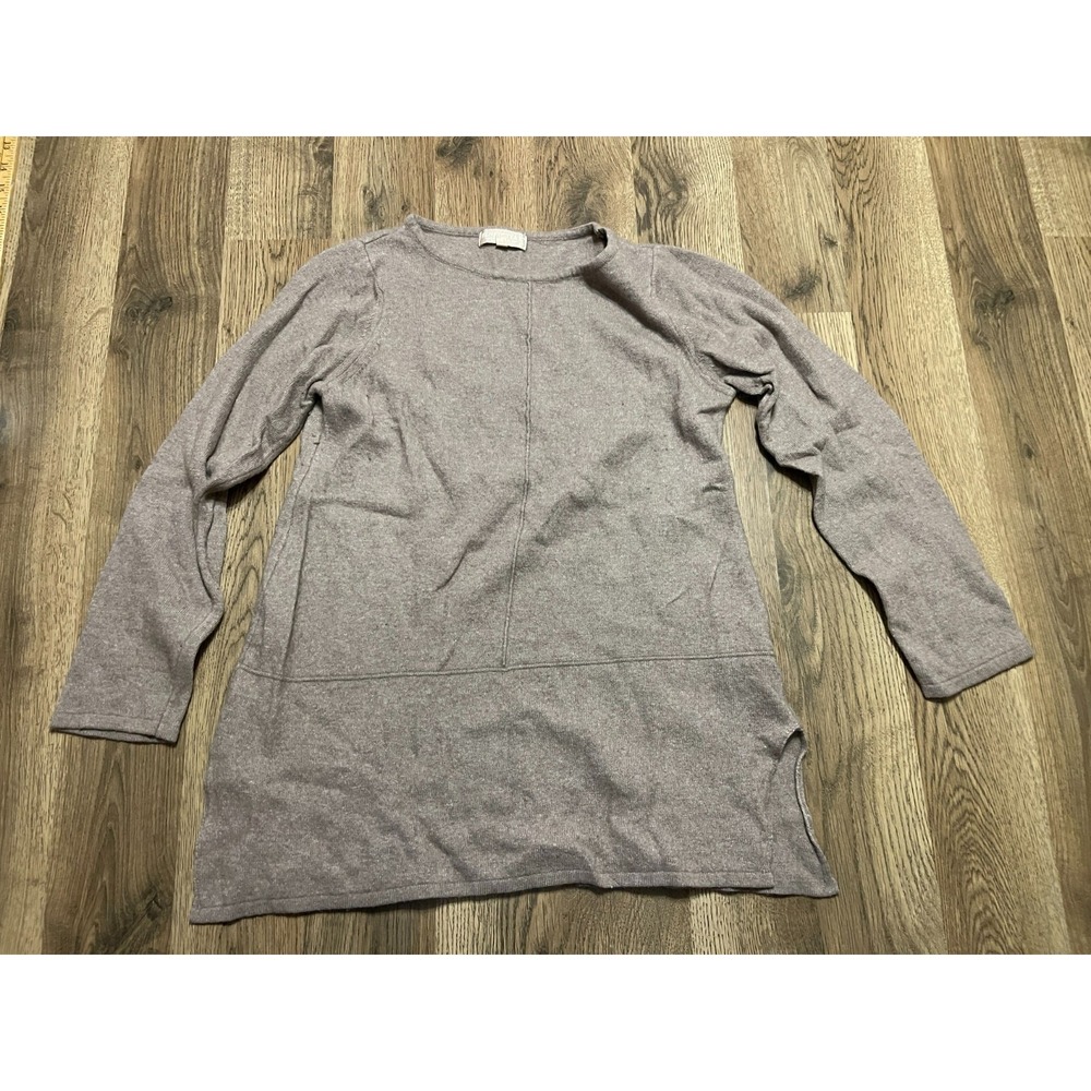 Benedetta B Shirt, Women's Size Large, Brown, Long Sleeve, Crew Neck